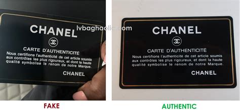 chanel authenticity card real vs fake|how to check chanel authenticity.